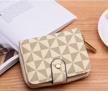 Billetera Compacta Coreana Multicompartimento con Relieve - Image 2