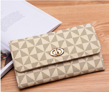 Billetera Compacta Coreana Multicompartimento con Relieve