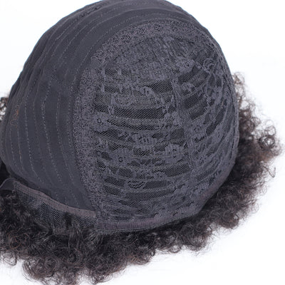 Pelucas Cortas de Cabello Humano Rizado Afro - Image 8