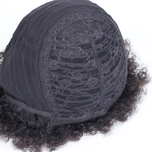 Pelucas Cortas de Cabello Humano Rizado Afro - Image 4