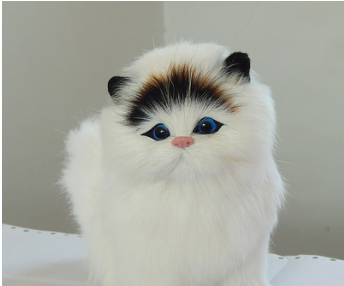 Gato de Peluche Realista Modelo Animal para Niños - Image 6