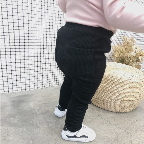 Leggings Térmicos Acanalados para Niñas - Pantalones Cálidos Otoño Invierno