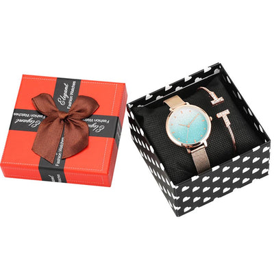 Conjunto de Reloj de Cuarzo Elegante para Mujer con Pulsera a Juego - Image 17
