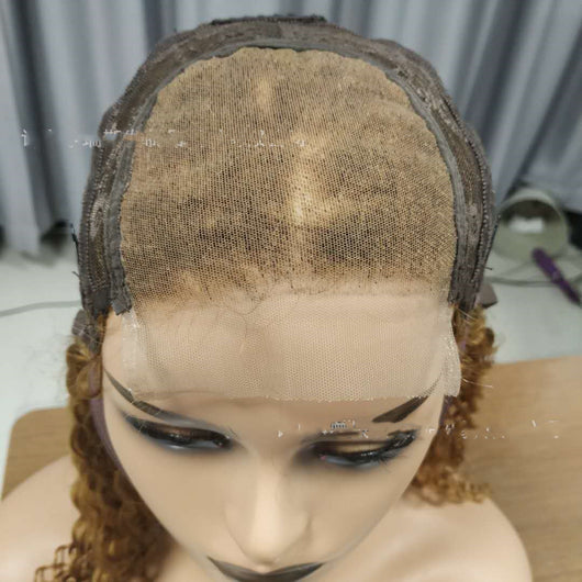 Peluca Frontal de Encaje Cabello Brasileño Piano Color P4.27 4X4 Liso - Image 11