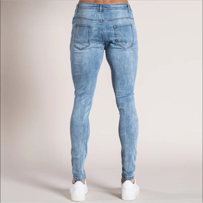 Pantalones Vaqueros Rotos para Hombre con Corte Ajustado - Image 7