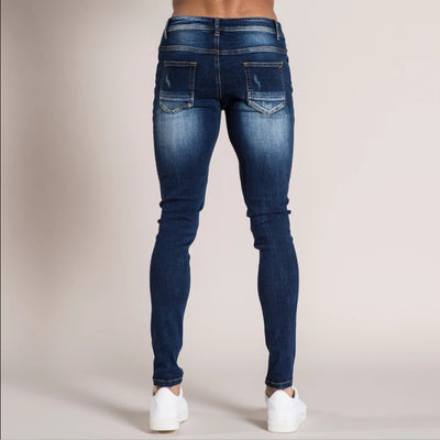 Pantalones Vaqueros Rotos para Hombre con Corte Ajustado - Image 8