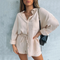 Conjunto de Dos Piezas: Cardigan Suelto y Short Talle Alto