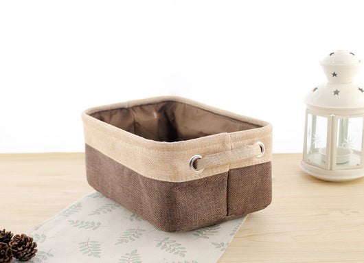 Caja de Almacenamiento Plegable Estilo Nórdico en Algodón y Lino - Image 4