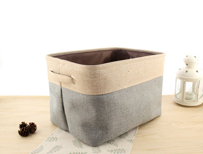 Caja de Almacenamiento Plegable Estilo Nórdico en Algodón y Lino - Image 5