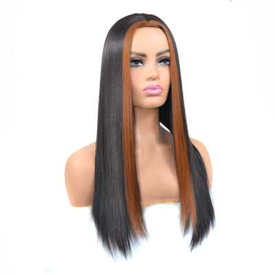 Peluca de Cabello Natural Frente de Encaje 13x5x1 Liso con Highlights 1B 27 - Image 7
