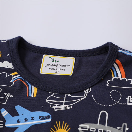 Playera Infantil de Algodón con Estampado Divertido - Cuello Redondo para Niños - Image 4
