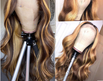 Cabello Humano Rizado con Degradado de Color - Blanqueado y Teñido - Image 2