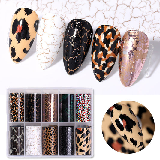 Set de Stickers para Uñas Clásico Diseño Serpiente y Estrella