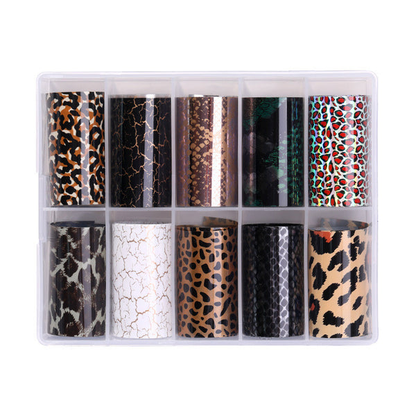 Set de Stickers para Uñas Clásico Diseño Serpiente y Estrella