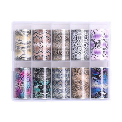 Set de Stickers para Uñas Clásico Diseño Serpiente y Estrella - Image 3