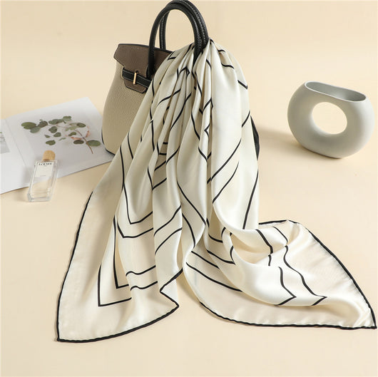 Pañuelo Cuadrado Liso para Mujer - Accesorio Versátil - Image 3