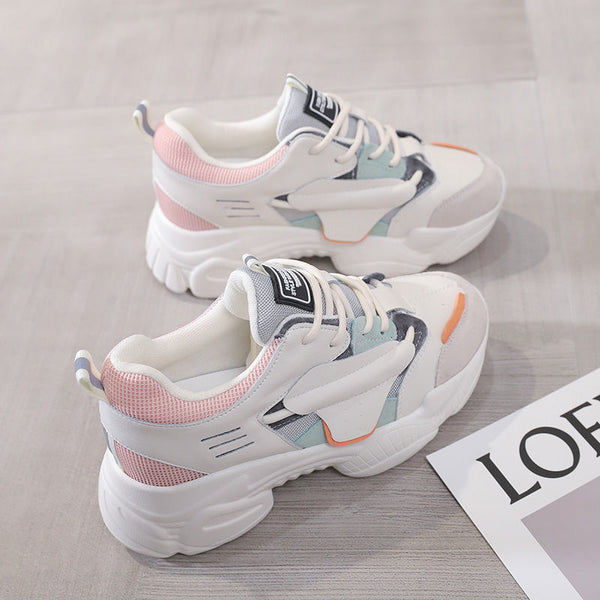 Zapatillas Deportivas Blancas para Mujer - Estilo Casual Coreano Versátil