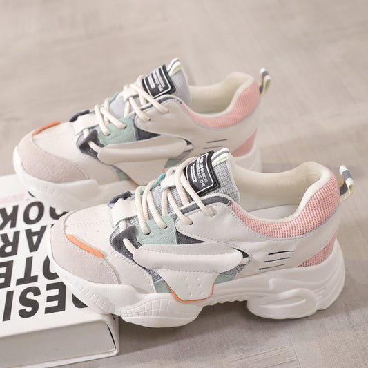 Zapatillas Deportivas Blancas para Mujer - Estilo Casual Coreano Versátil