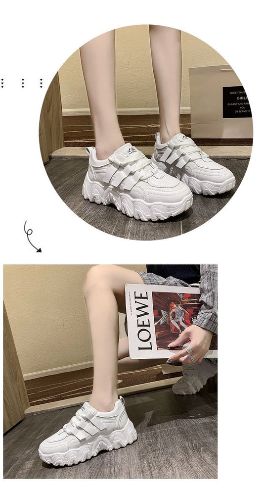 Tenis Daddy Shoes Mujer Otoño Suela Gruesa Aumento Casual Moda - Image 11