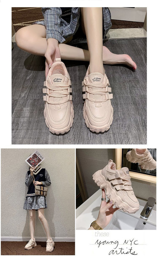 Tenis Daddy Shoes Mujer Otoño Suela Gruesa Aumento Casual Moda - Image 13