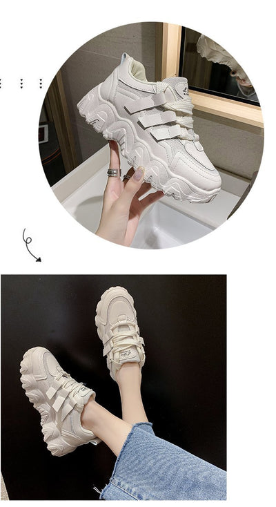 Tenis Daddy Shoes Mujer Otoño Suela Gruesa Aumento Casual Moda - Image 14
