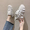 Tenis Daddy Shoes Mujer Otoño Suela Gruesa Aumento Casual Moda