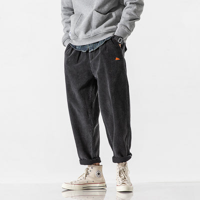 Pantalones de Pana Retro Japonés para Hombre - Image 9