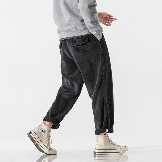 Pantalones de Pana Retro Japonés para Hombre - Image 10