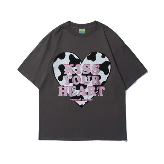 Playera Hombre Cuello Redondo Estampado Love Manga Corta