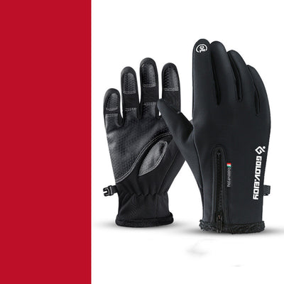 Guantes de Escalada Térmicos Impermeables al Viento con Forro Polar de Dedo Completo - Image 7