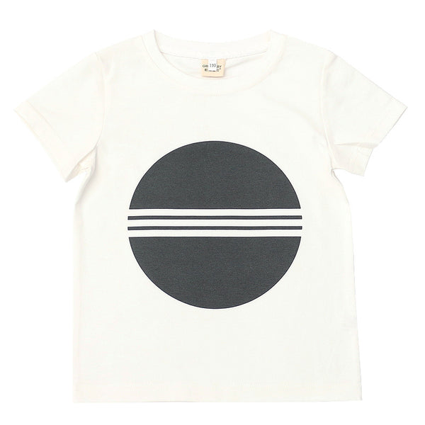 Camisetas Clásicas Blanco y Negro de Manga Corta para Niños y Niñas