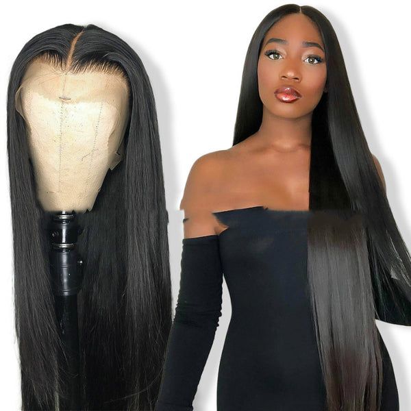 Peluca Larga Lisa de Fibra Sintética - Estilo Africano y Moda Internacional