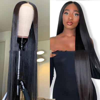 Peluca Larga Lisa de Fibra Sintética - Estilo Africano y Moda Internacional - Image 2
