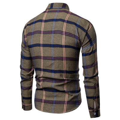 Camisa Slim Casual para Hombre con Botones y Mangas Largas - Image 8
