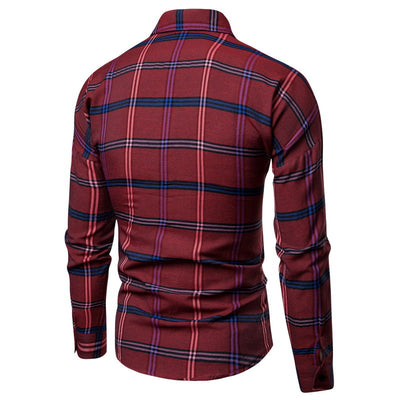Camisa Slim Casual para Hombre con Botones y Mangas Largas - Image 5