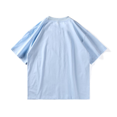 Playera Suelta Pareja Estilo Hong Kong Japonés - Moda Trendy Unisex - Image 5