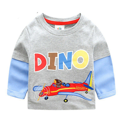 Camiseta Infantil de Manga Larga con Estampado de Autos y Camiones - Image 12
