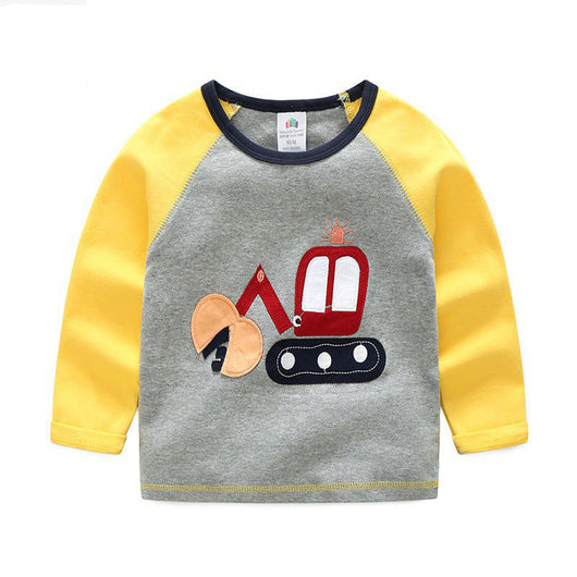 Camiseta Infantil de Manga Larga con Estampado de Autos y Camiones - Image 15