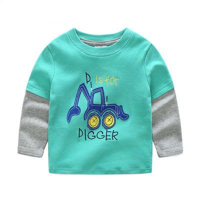 Camiseta Infantil de Manga Larga con Estampado de Autos y Camiones - Image 9