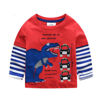 Camiseta Infantil de Manga Larga con Estampado de Autos y Camiones - Image 4