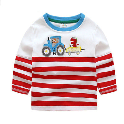 Camiseta Infantil de Manga Larga con Estampado de Autos y Camiones - Image 3