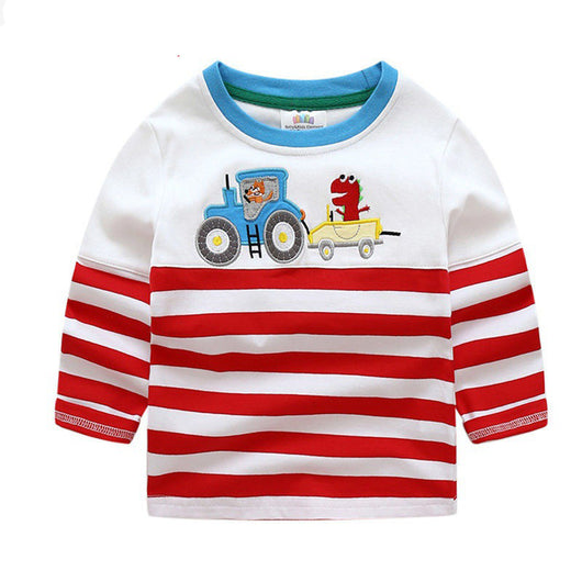Camiseta Infantil de Manga Larga con Estampado de Autos y Camiones - Image 3