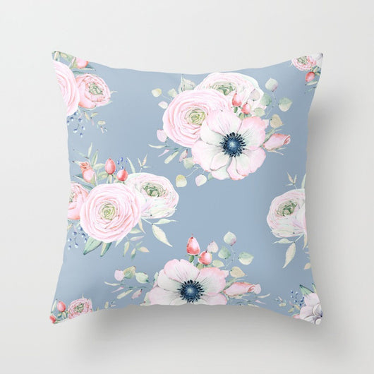 Funda de Almohada Diseño Floral Pastoral Pura para el Hogar - Image 11