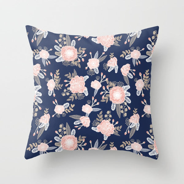 Funda de Almohada Diseño Floral Pastoral Pura para el Hogar