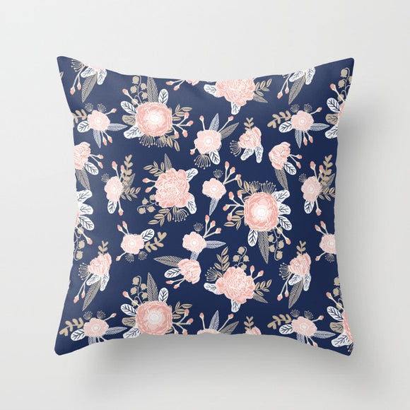 Fronha para Almofada com Design Floral Pastoral Pura para Casa