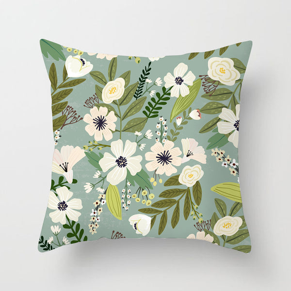 Funda de Almohada Diseño Floral Pastoral Pura para el Hogar