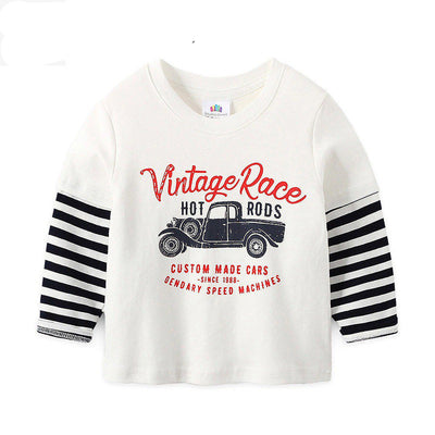 Camiseta Infantil de Manga Larga con Estampado de Autos y Camiones - Image 11