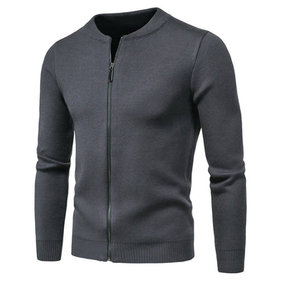 Cardigan Tejido Liso para Hombre - Suéter Elegante de Abrigo - Image 9