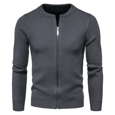 Cardigan Tejido Liso para Hombre - Suéter Elegante de Abrigo - Image 5