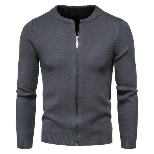 Cardigan Tejido Liso para Hombre - Suéter Elegante de Abrigo - Image 5